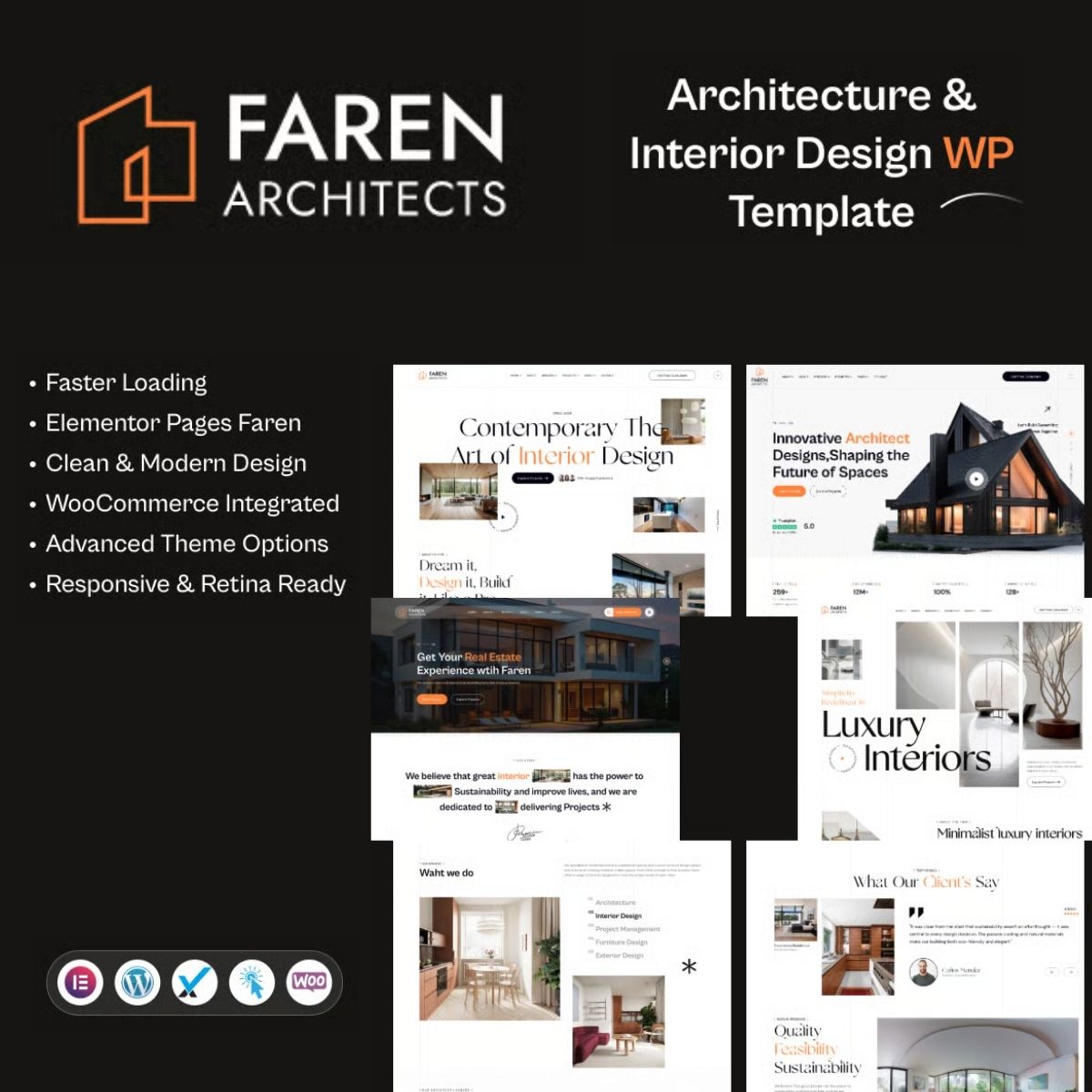 Faren - Architecture and Interior Design WordPress Theme