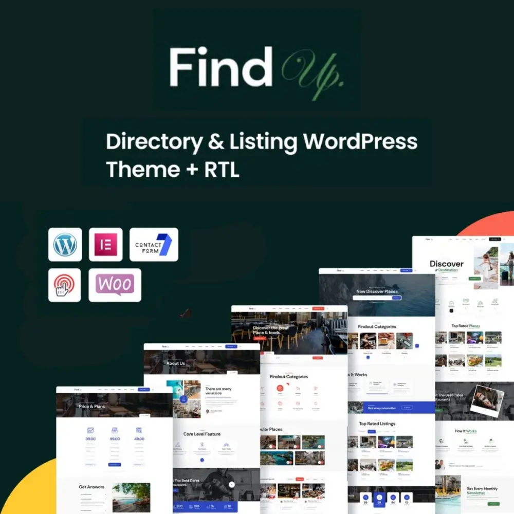 Findup - Directory & Listing WordPress Theme + RTL