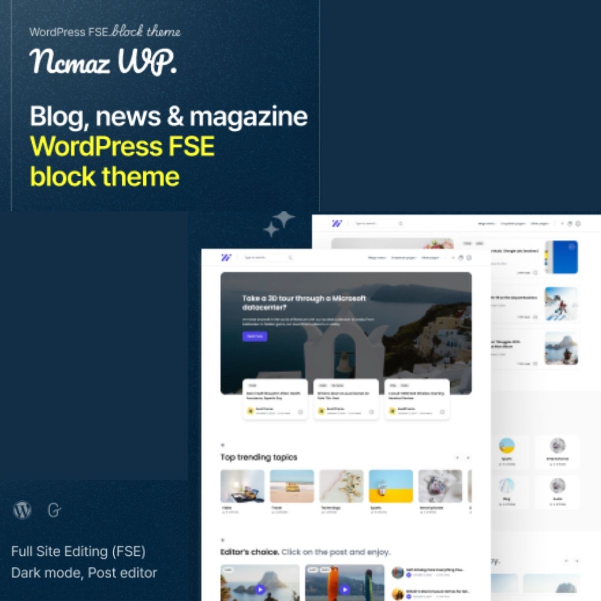 Ncmaz - News Magazine FSE WordPress Block Theme