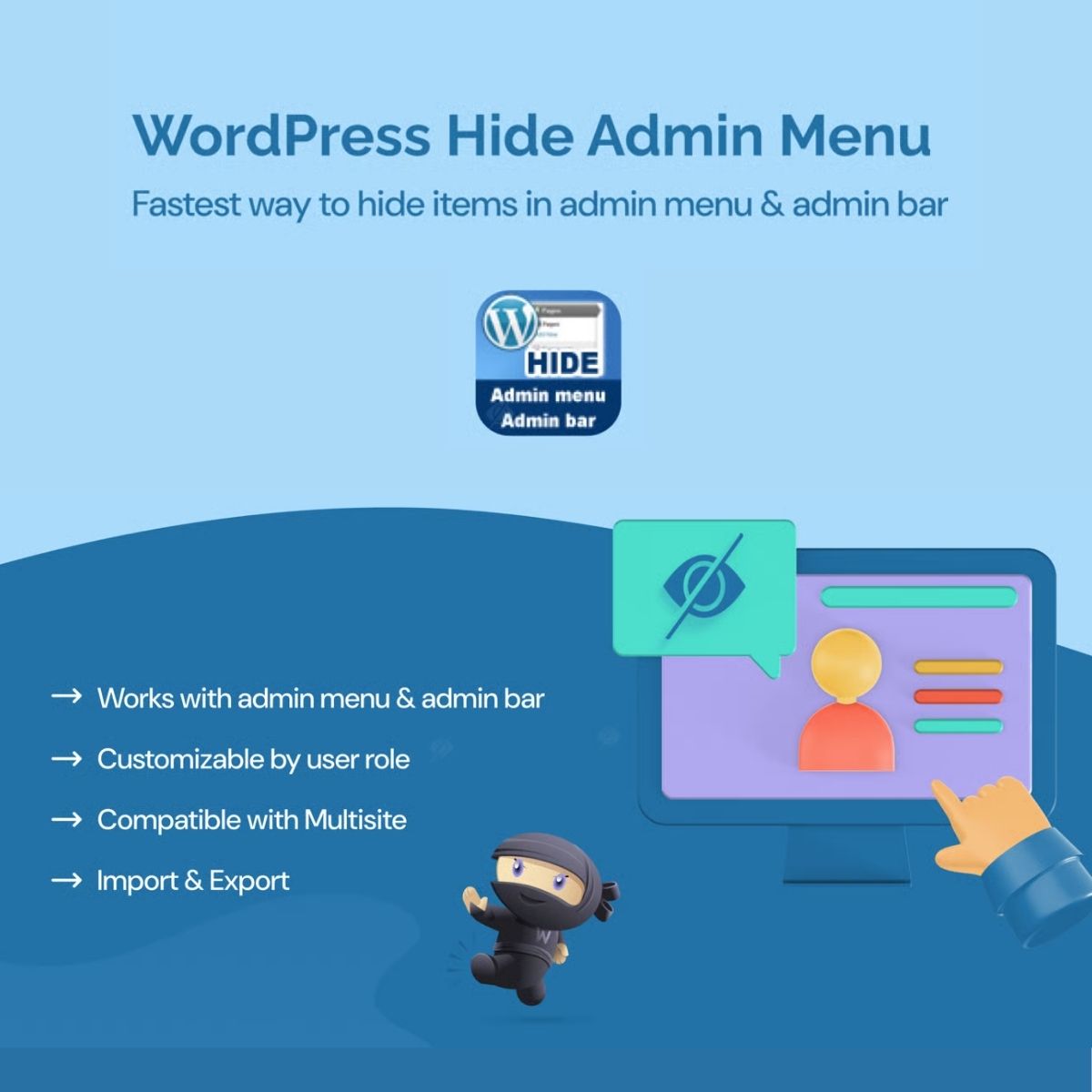 WordPress Hide Admin Menu Plugin