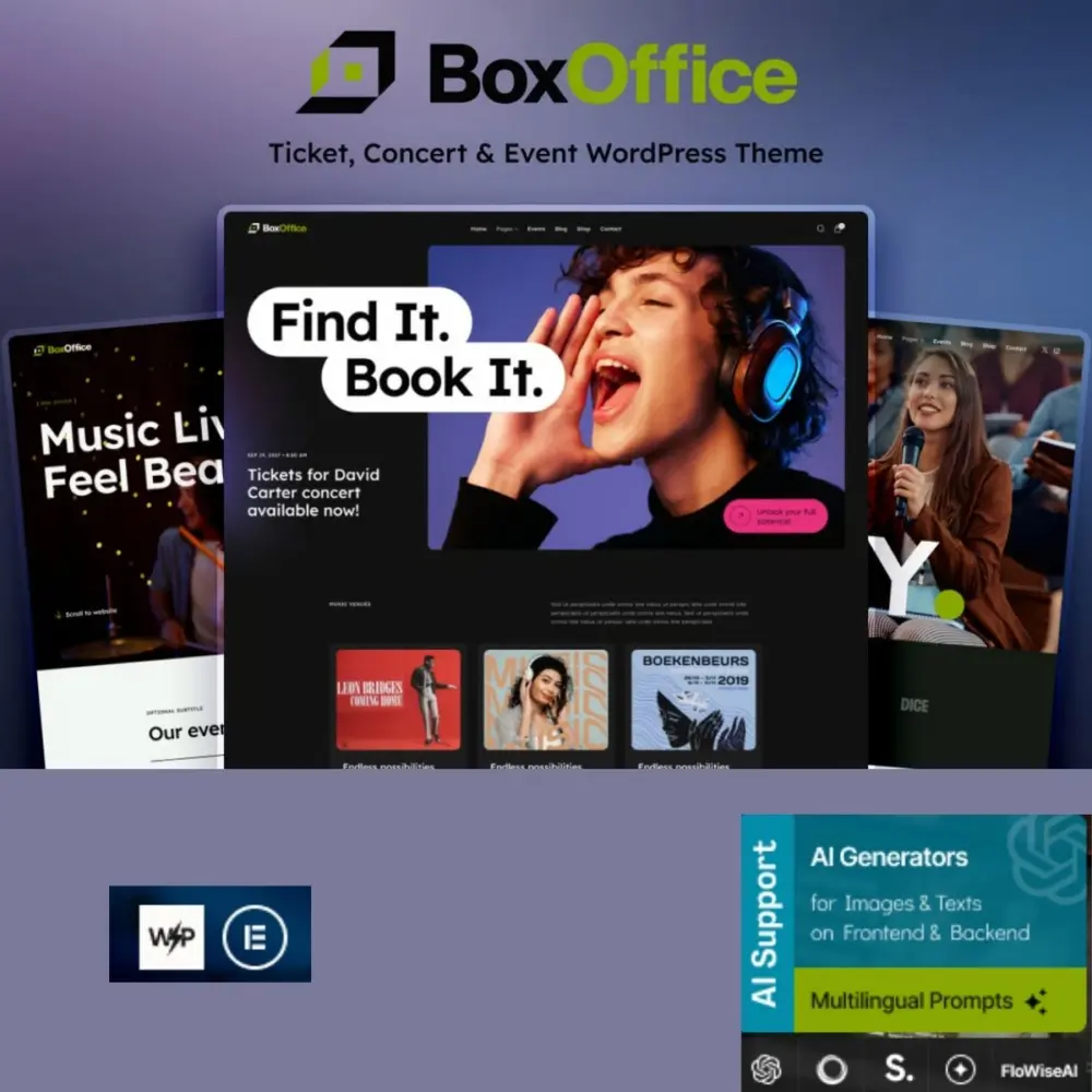 BoxOffice - Ticket, Concert & Event WordPress Theme