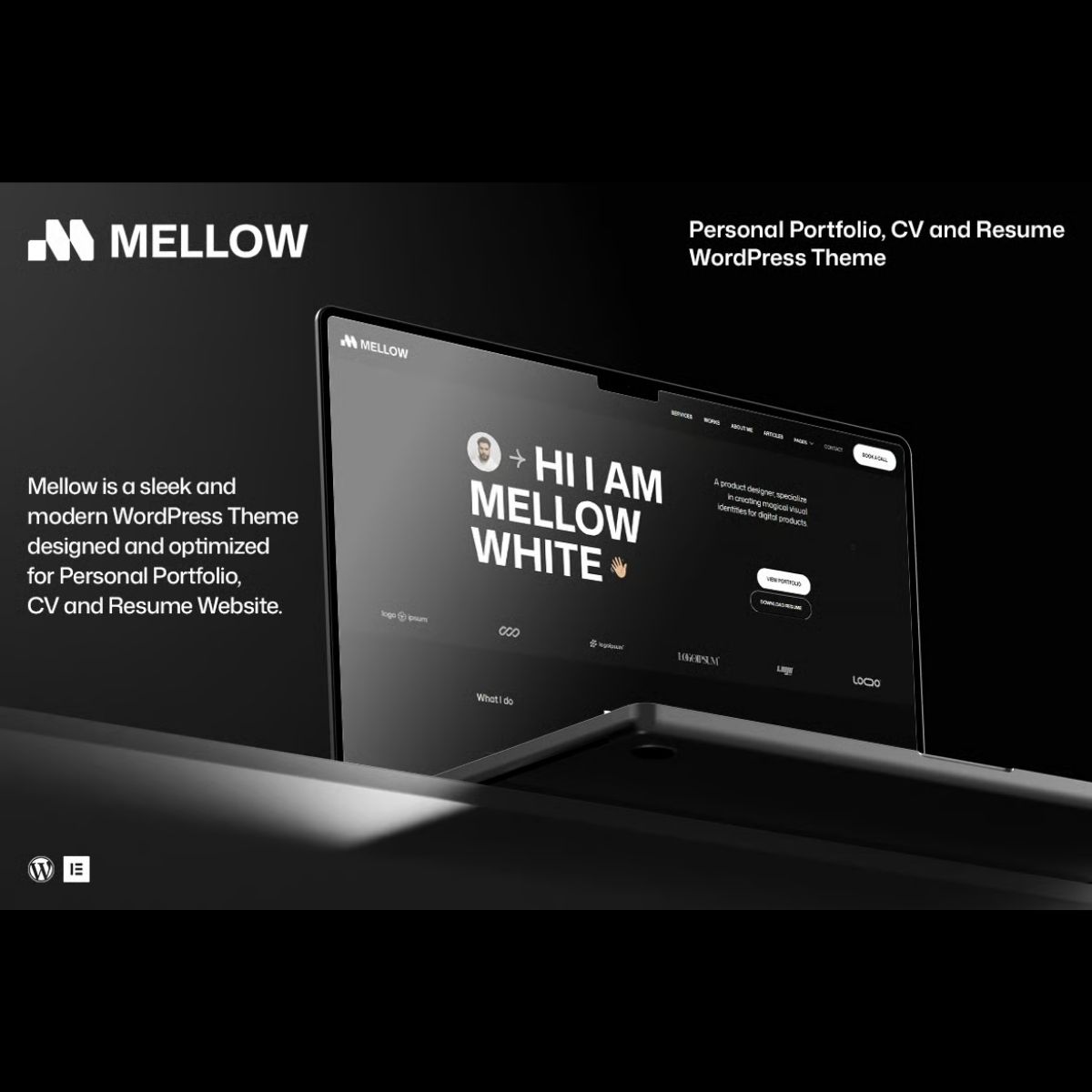 Mellow - Personal Portfolio WordPress Theme