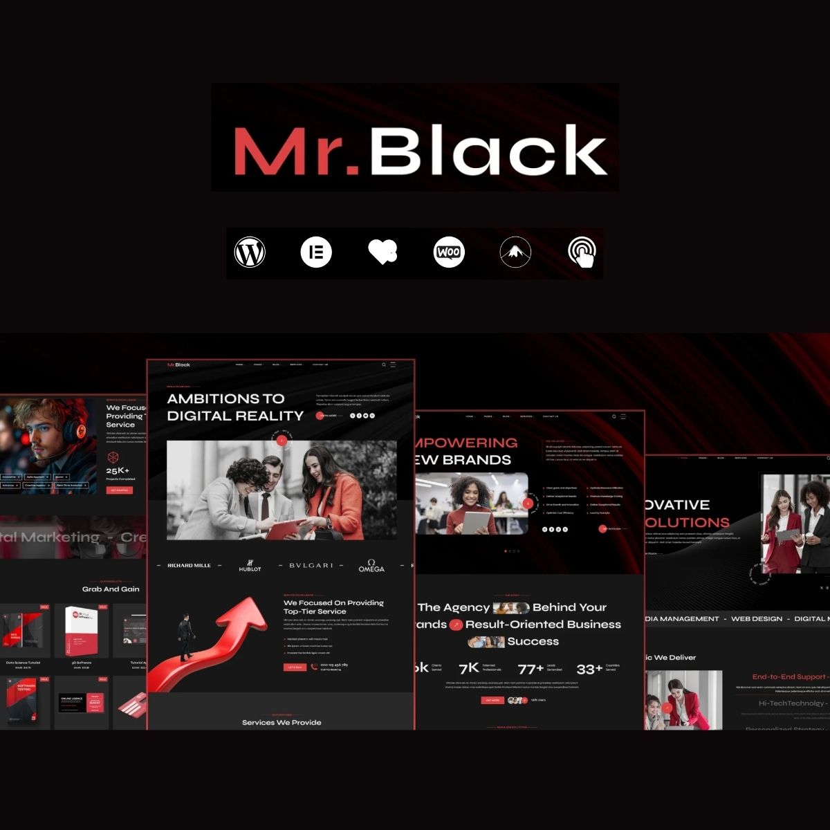 Mr.Black - Business Agency WordPress Theme