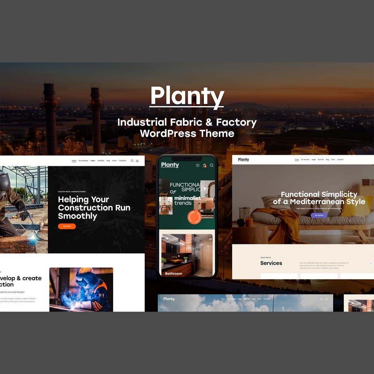 Planty - Fabric & Factory WordPress Theme