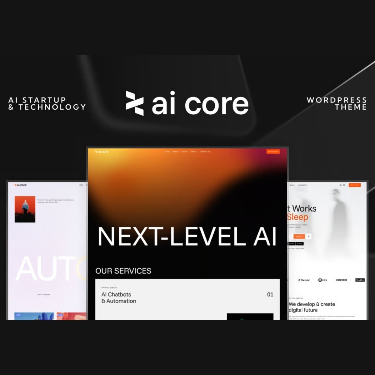 AI Core - AI Startup & Technology WordPress Theme