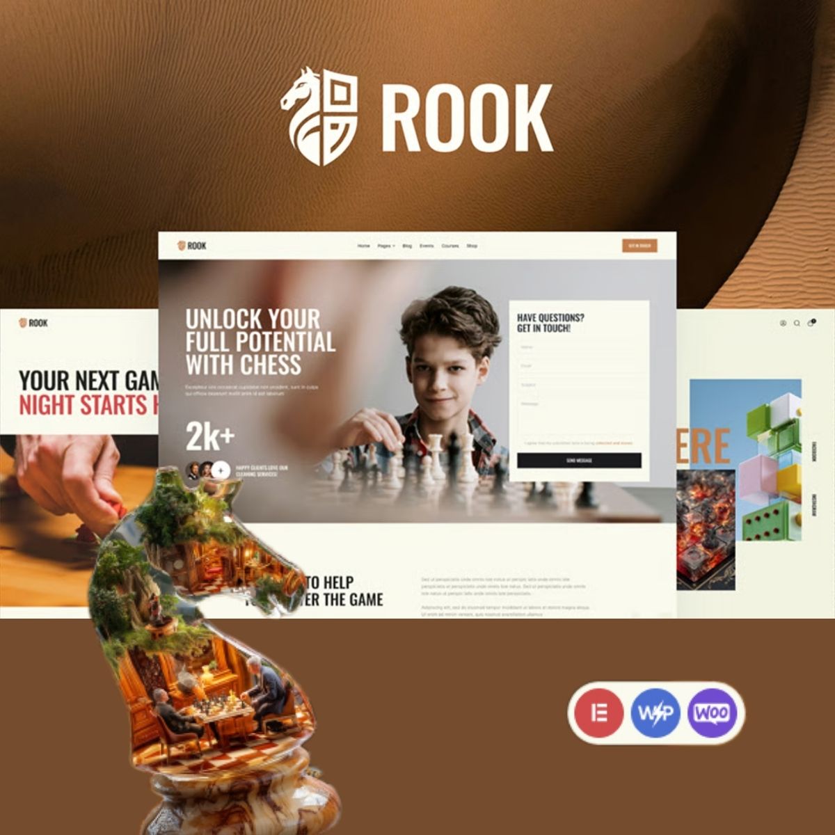 Rook - Chess Club & Board Games WordPress Theme