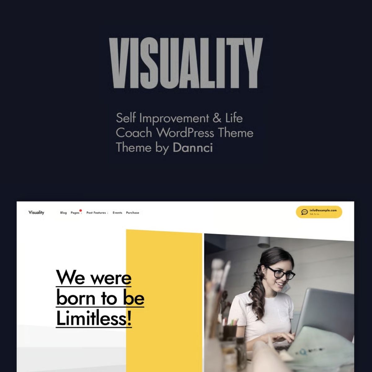 Visuality - Self Improvement & Life Coach WordPress Theme